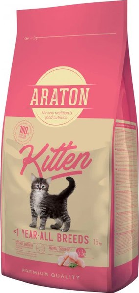 Сухой корм для кошек Araton Kitten / ART47477 (15кг)