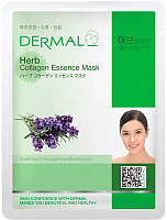 Маска для лица тканевая Dermal Herb Collagen Essence Mask (23г) - 
