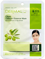 Маска для лица тканевая Dermal Olive Collagen Essence Mask (23г) - 