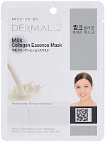Маска для лица тканевая Dermal Milk Collagen Essence Mask (23г) - 