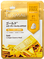 Маска для лица тканевая Dermal Premium Gold Collagen Essence Mask (25г)