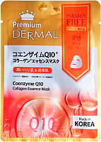 Маска для лица тканевая Dermal Premium Coenzyme Q10 Collagen Essence Mask (25г)