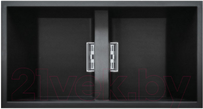 Мойка кухонная Elleci Dogma 100 Slim Black K86 / EKD1008686MSLM (standard SIR)