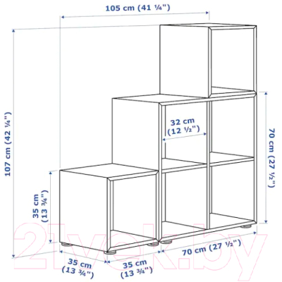 Стеллаж Ikea Экет 492.864.40