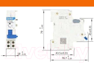 Расцепитель независимый Chint SHT-X1 AC230V/400V / NXB-63 814989