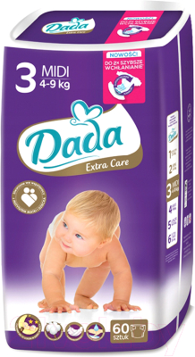 Подгузники детские Dada Extra Care Midi 3 (60шт)