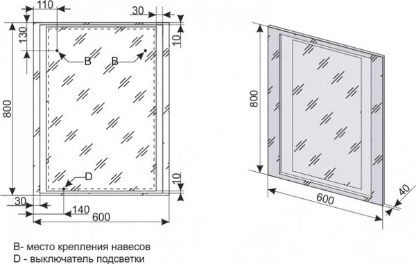 Купить Зеркало Symbolite Прованс 60 в Барановичах