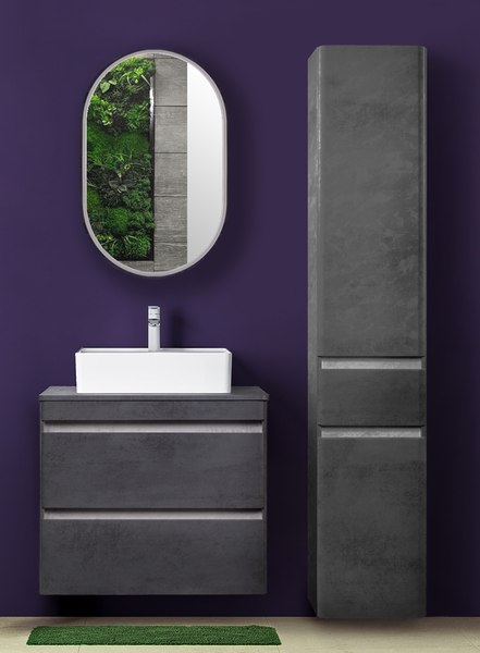 Купить Шкаф с зеркалом для ванной Symbolite Каре Арка 60x90 в Жодино