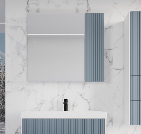 Купить Шкаф с зеркалом для ванной Symbolite Стокгольм 60 в Минске