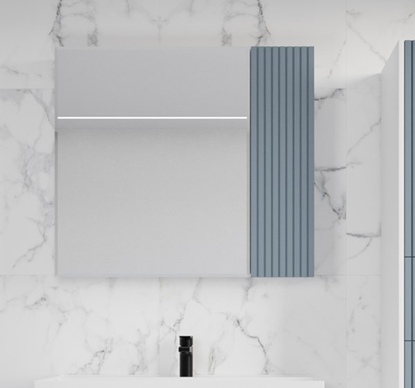 Шкаф с зеркалом для ванной Symbolite Стокгольм 70