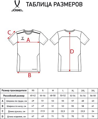 Футболка спортивная Jogel Division Training Tee (M, белый)