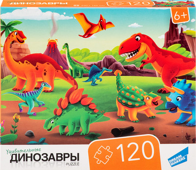 Пазл Dream Makers Динозавры / RI1211C (120эл) - 