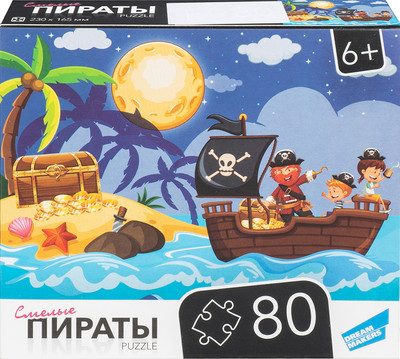 Пазл Dream Makers Пираты / RI8008C (80эл) - 