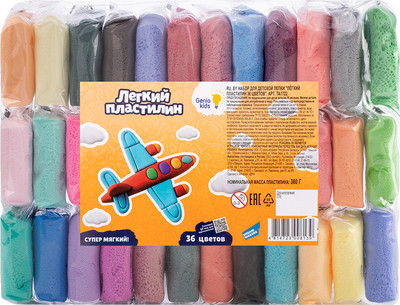 Пластилин легкий Genio Kids TA1722B -