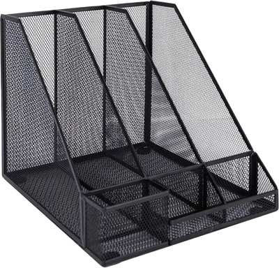 Лоток для бумаг Deli Вертикальный / 78987 (черный) - 