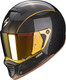 Мотошлем Scorpion Exo HX1 Carbon Se Solid (р. XL, карбон/черный/золотой) - 