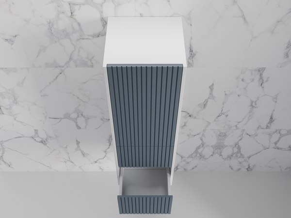 Купить Шкаф-полупенал для ванной Symbolite Стокгольм 36 2 ящика  