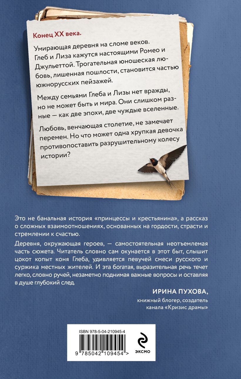 Художественная книга Эксмо Время ласточек, твердая обложка (Блынская Екатерина) — фото 2