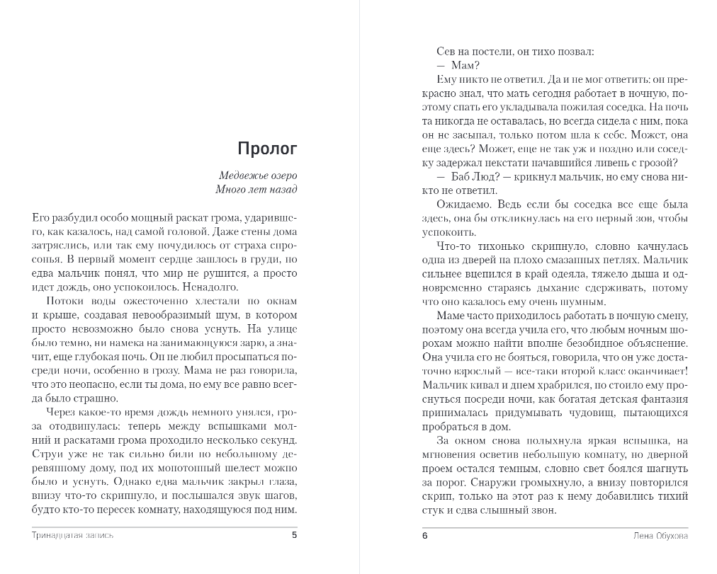 Художественная книга Эксмо Тринадцатая запись, твердая обложка (Обухова Елена) — фото 4