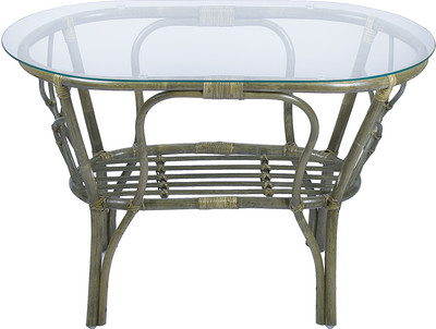 Кофейный столик садовый Мебель Солнца Багама 01/17 овальный (олива) - 