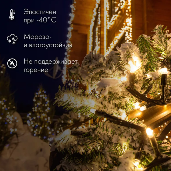 Светодиодная гирлянда Neon-Night Нить 315-154 (20м, зеленый)