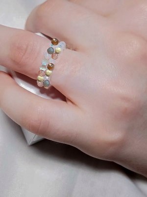 

Кольцо, Бразильский Агат Двойное 5868