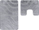 Набор ковриков для ванной и туалета Maximus Symphony 2503 (50x80/40x50, Opal Grey) - 