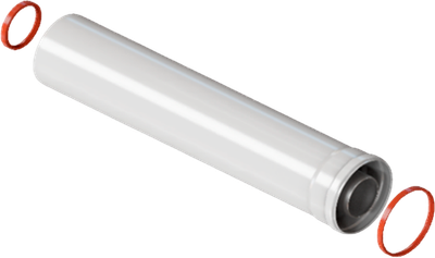

Удлинитель дымохода, 60/100 L 500 / TCHP60100.500