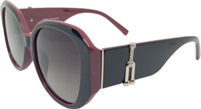Очки солнцезащитные Noises Polarized LK14027 (черный/бордовый) - 