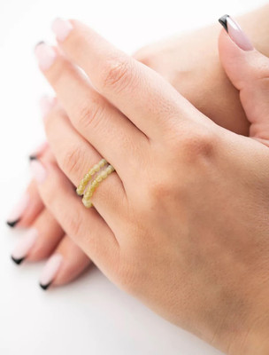 

Кольцо, Цитрин Двойное 6174