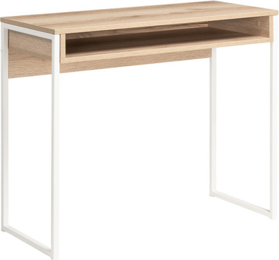 Компьютерный стол Woodville Лео Лофт / 489677 (дуб делано светлый/белый матовый) - 
