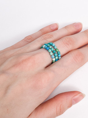 

Кольцо, Бирюза Тройное 6251