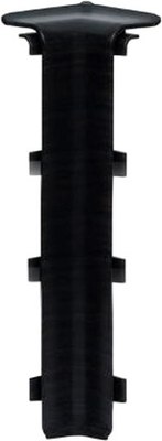Уголок для плинтуса LinePlast 100мм LB018 (2шт, секвойя черная, внутренний, флоупак) - 