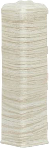 Уголок для плинтуса LinePlast 100мм LB019 (2шт, тик норд, внешний, флоупак)
