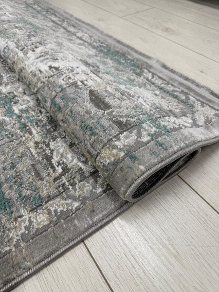 Ковер Radjab Carpet Амаль Прямоугольник 9010A / 13151RK (1.6x2.3, Grey/Green)
