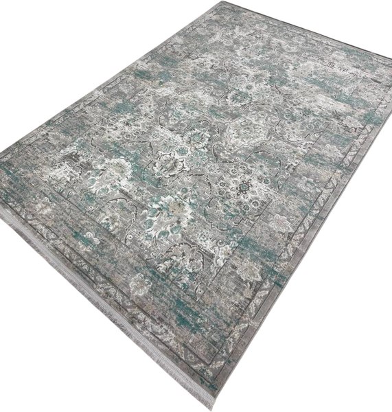 Ковер Radjab Carpet Амаль Прямоугольник 9010A / 13151RK (1.6x2.3, Grey/Green)
