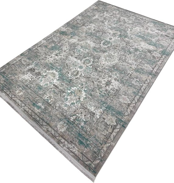 Ковер Radjab Carpet Амаль Прямоугольник 9010A / 13156RK (3x4, Grey/Green)
