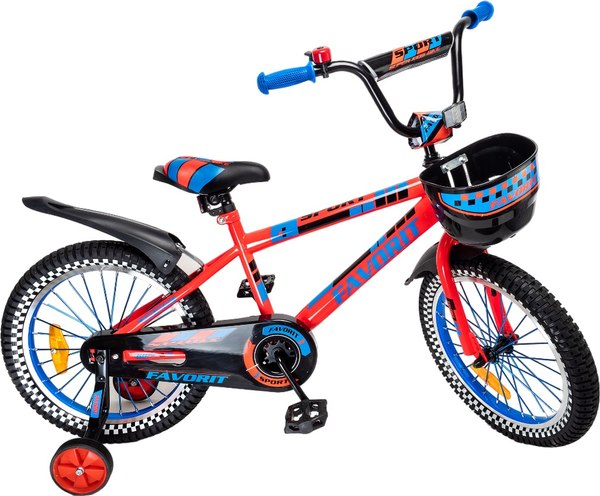 Детский велосипед FAVORIT Sport / SPT-16RD (красный, разобранный, в коробке)