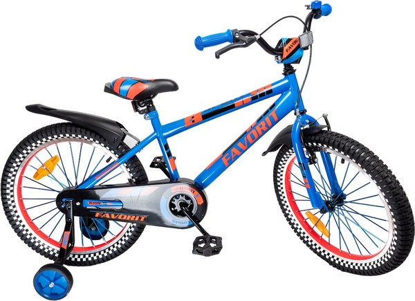 Детский велосипед FAVORIT Sport / SPT-20BL (голубой, разобранный, в коробке)