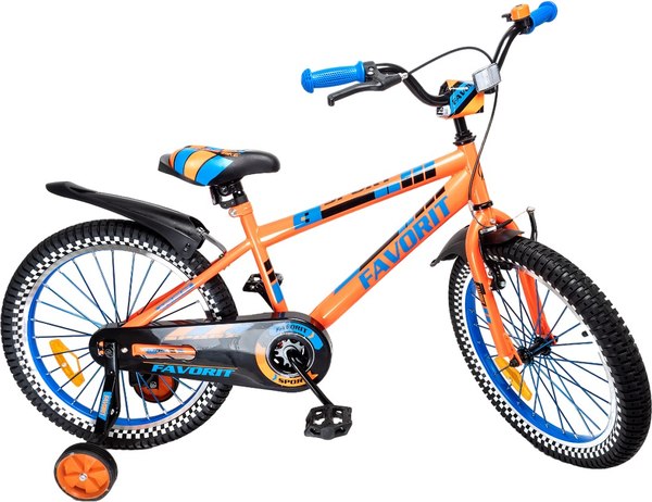Детский велосипед FAVORIT Sport / SPT-20OR (оранжевый, разобранный, в коробке)