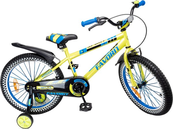Детский велосипед FAVORIT Sport / SPT-20GN (зеленый, разобранный, в коробке)