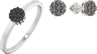 

Комплект ювелирных украшений из белого золота, Серьги 3D00159.14K.W, кольцо 2D00159.14K.W р.17