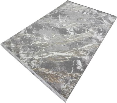 Коврик Radjab Carpet Афина Прямоугольник 9012A / 12870RK (1.2x1.8, Grey/Beige) - 