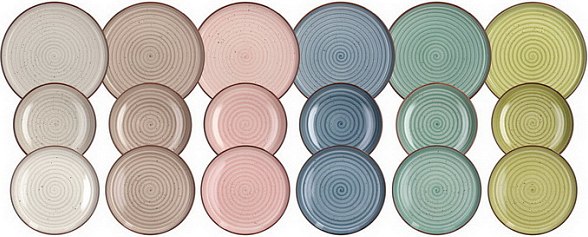 Набор столовой посуды Tognana Urban Pastel UR17018M228