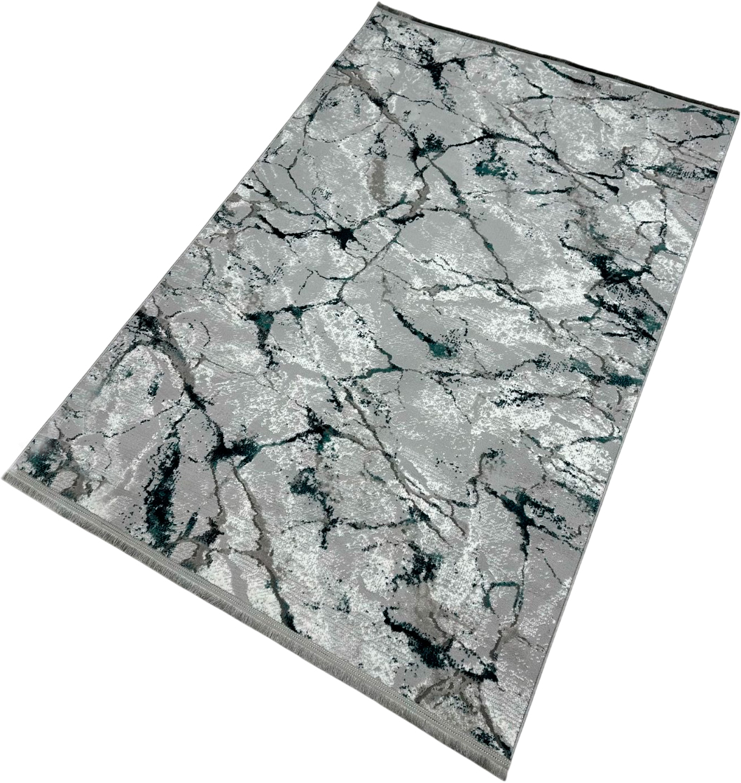 Ковер Radjab Carpet Афина Прямоугольник 0909A /13272RK (2.4x3.4, Grey/D.green)