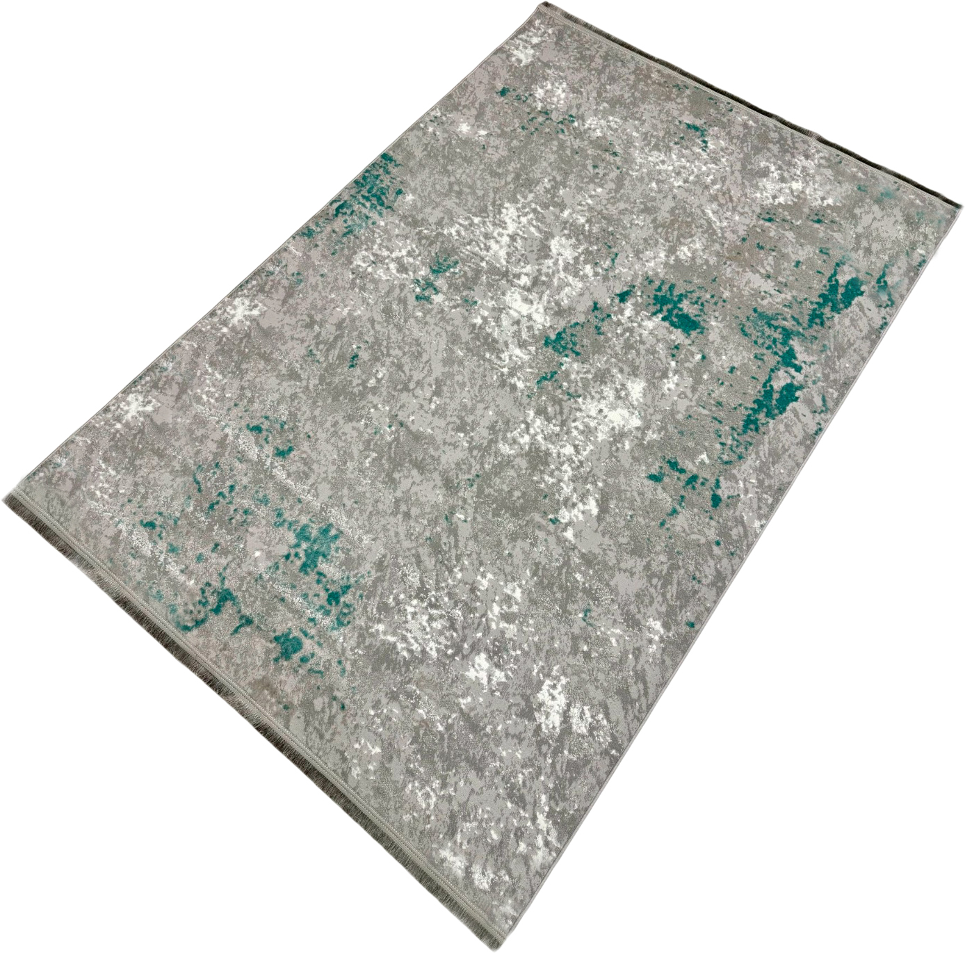Коврик Radjab Carpet Афина Прямоугольник 0900A / 13217RK (0.8x1.5, Grey/D.green)