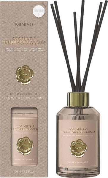 Аромадиффузор Miniso Reed Diffuser Coconut & Tuberose Blossom 5136