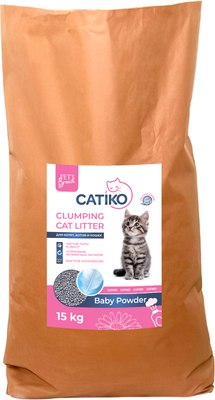 Наполнитель для туалета Catiko Comfort (15кг, детская пудра) - 
