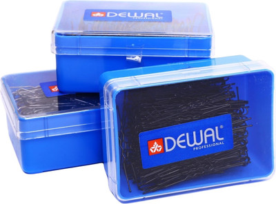 Набор шпилек для волос Dewal Волна SLT45V-1/200 (200г, черный) - 