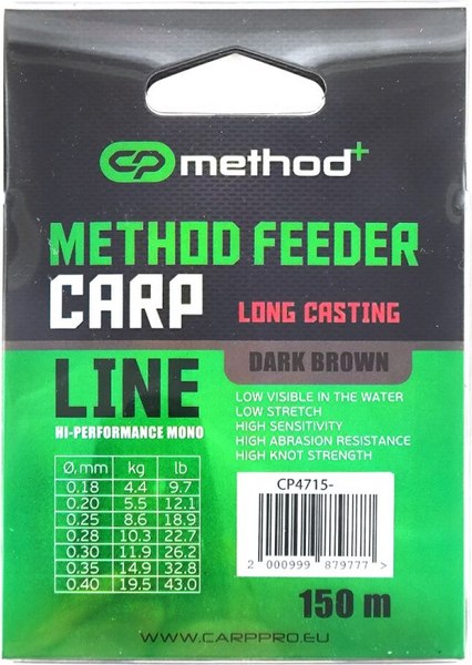 Леска монофильная Carp Pro Method+ Method Feeder Carp / CP4715-028
